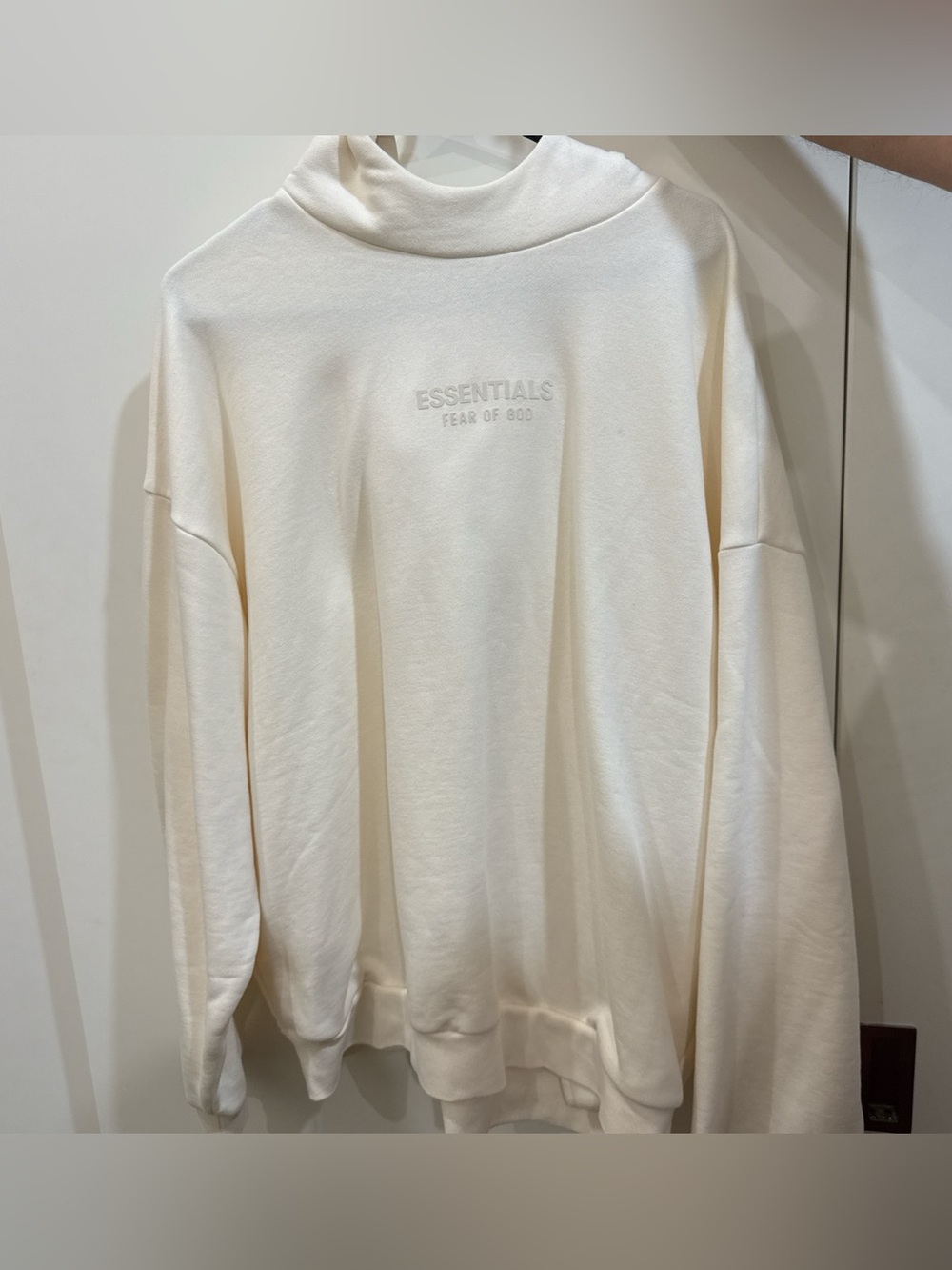 Essentials Men's Turtleneck Sweatshirt — Cream
